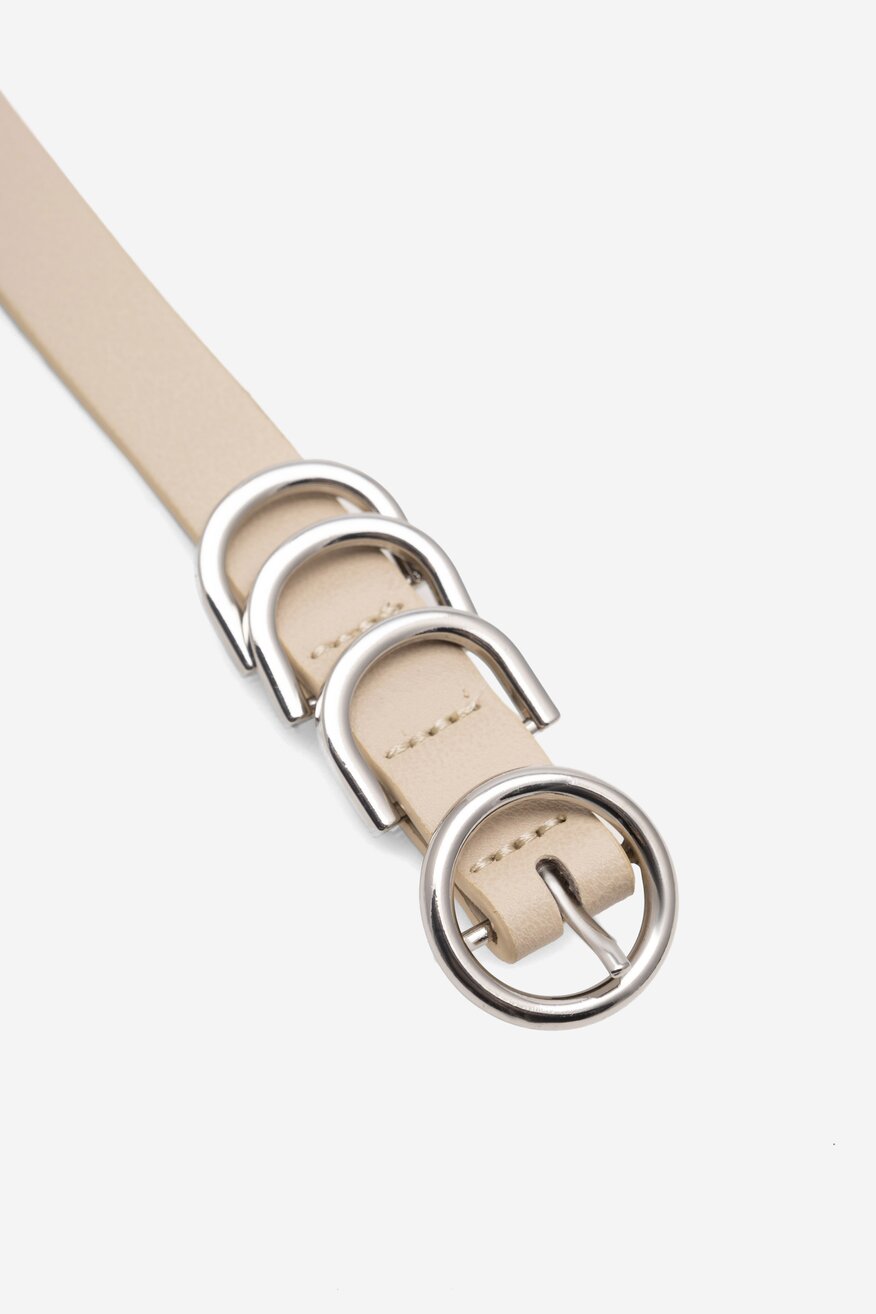 Pasek damski Jenny Fairy 4W2-009-AW23 Beżowy