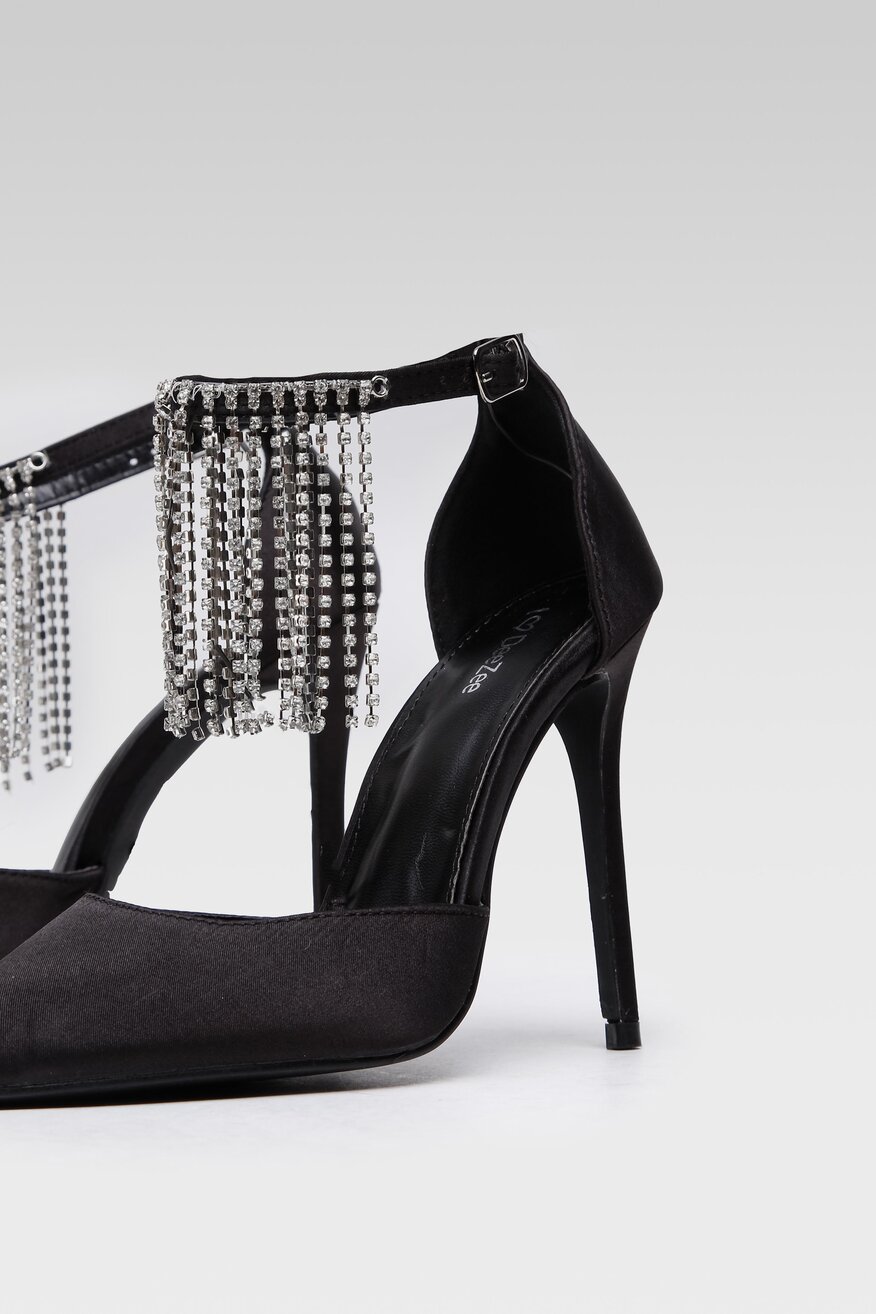 Czółenka DeeZee KL-HT92831-57 Czarny