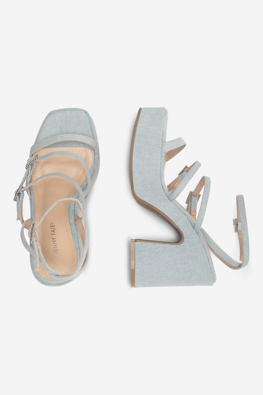 Sandały Jenny Fairy RITTA KL E8858-5 Jeansowy