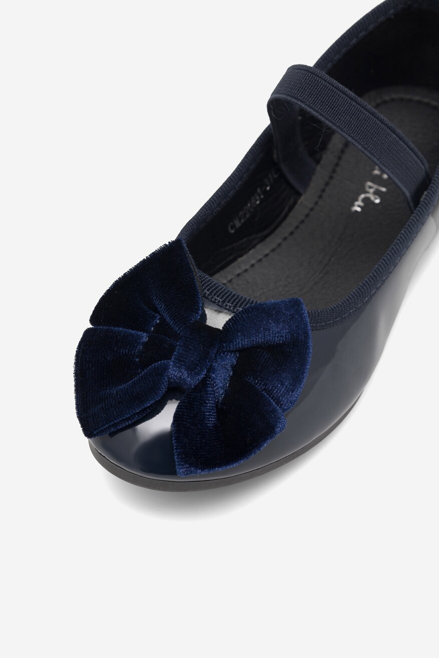 Baleriny Nelli Blu CM220831-31(III)DZ Granatowy