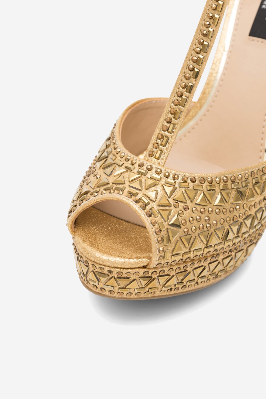 Sandały NINE WEST NISA SY015-1NW Złoty