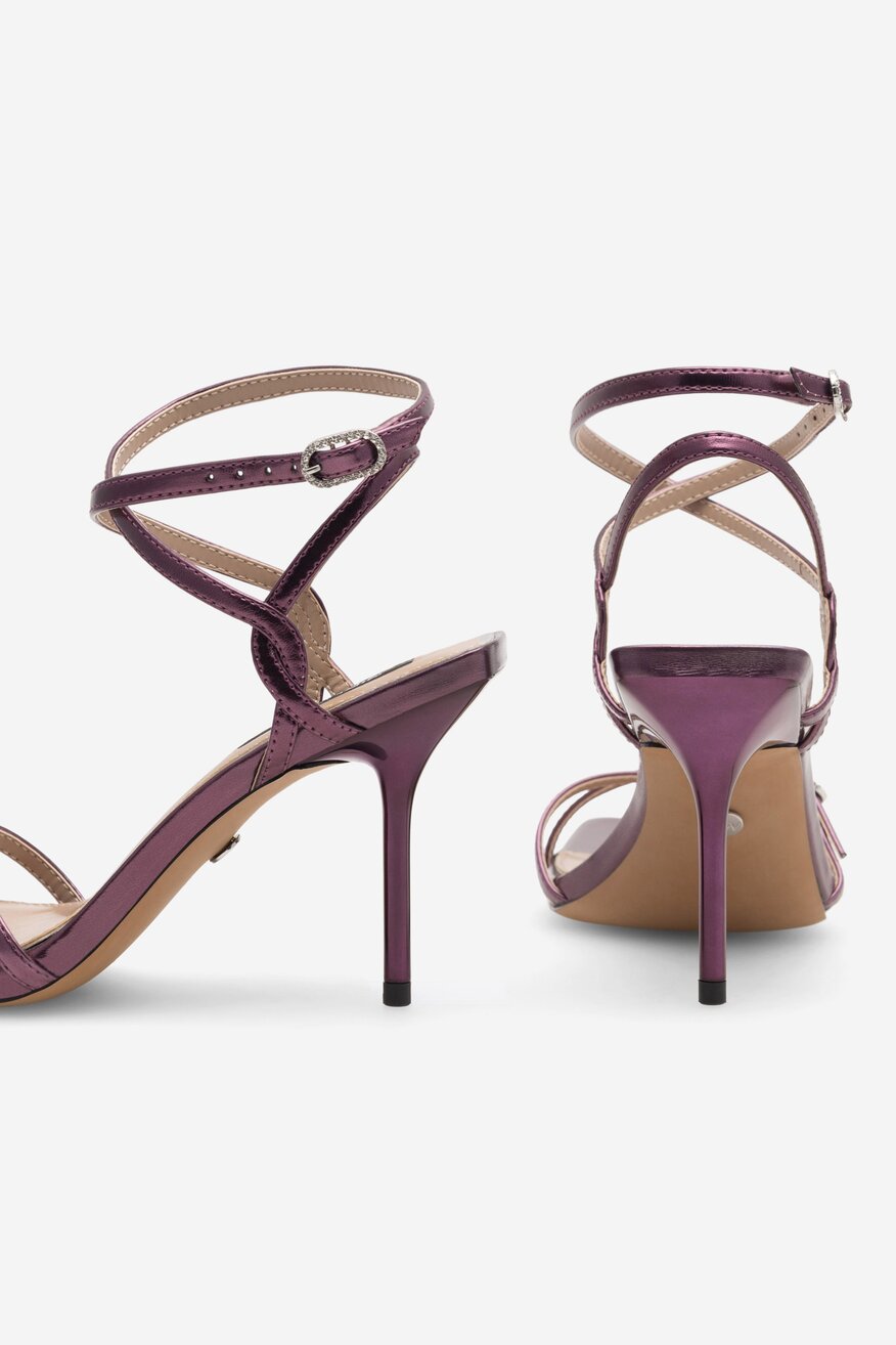 Sandały NINE WEST FARAZA ZL23014CC Fioletowy