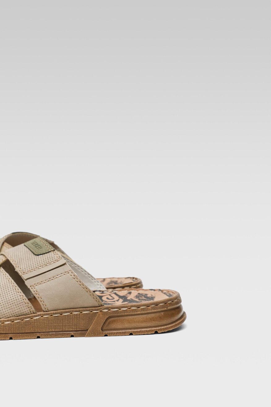 Klapki Rieker 21253-64 Beżowy