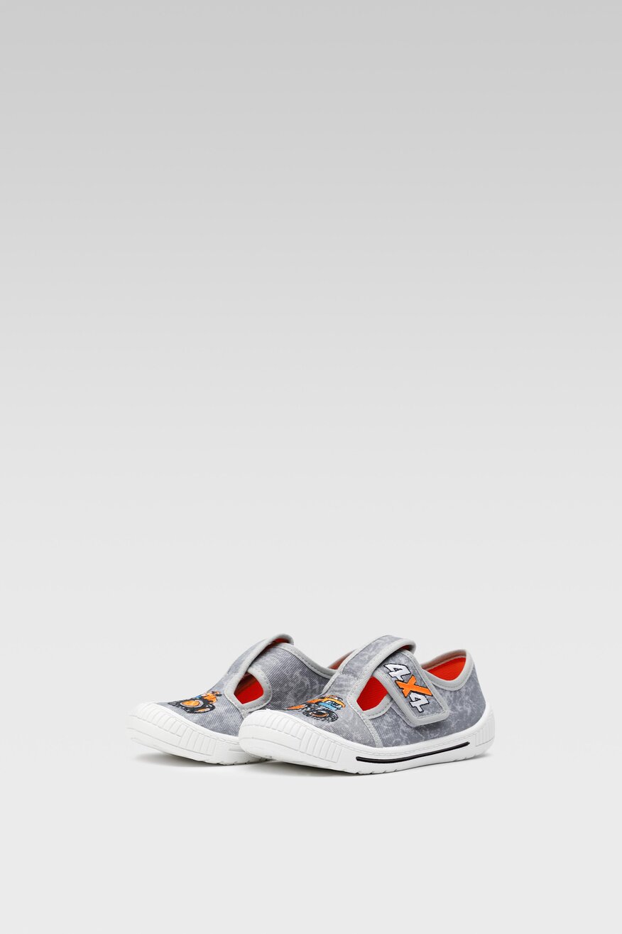 Kapcie MB 4SK3/42-28POIR-B Szary