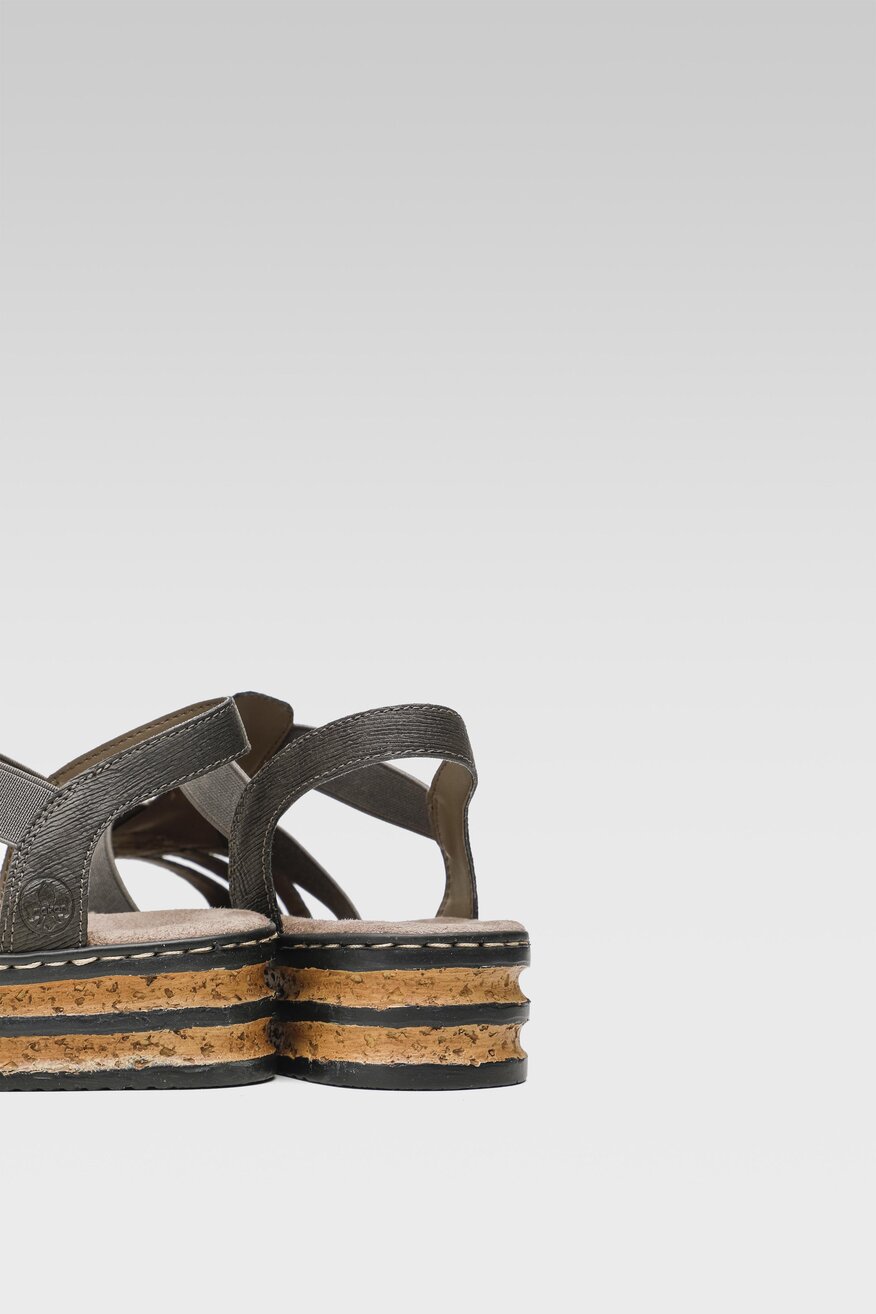 Sandały Rieker 62949-45 Szary