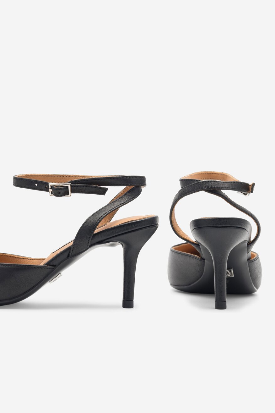 Czółenka Gino Rossi MARSALA-V866-48 Czarny