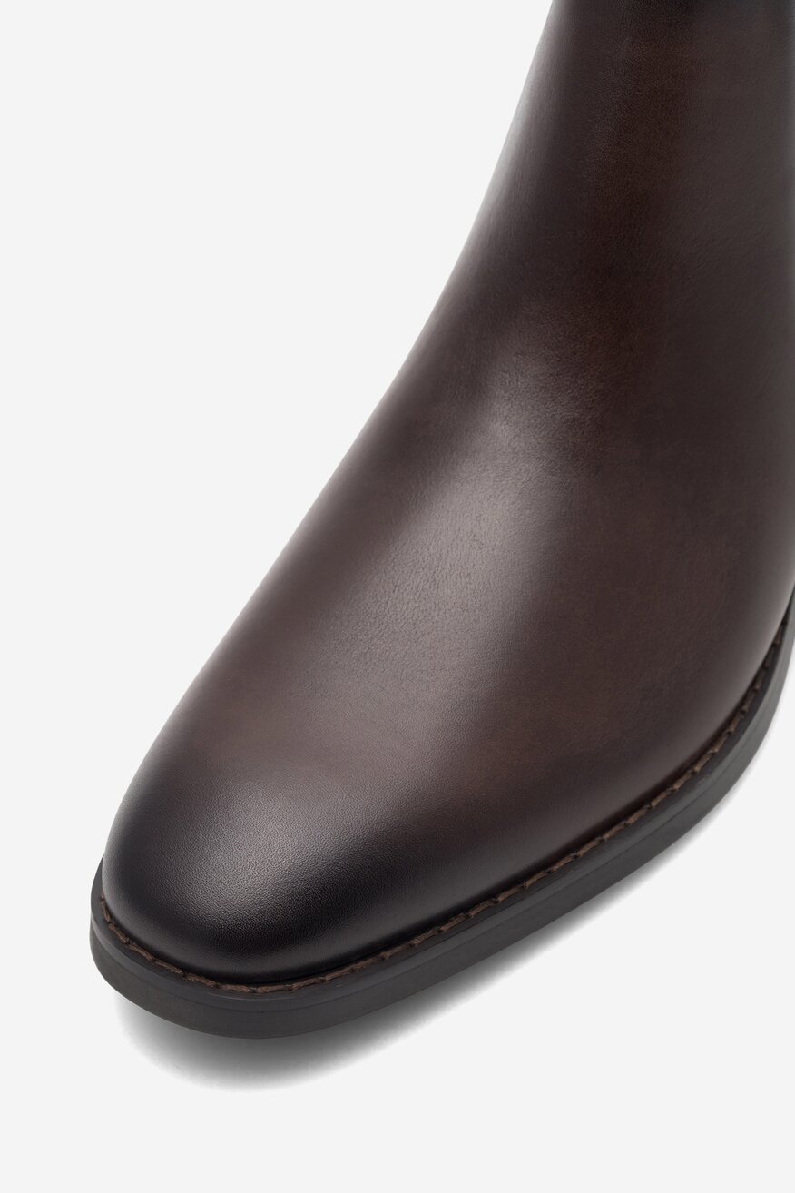 Botki Gino Rossi ILARIO-01 123AM Brązowy ciemny