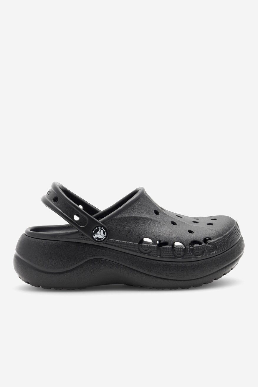 Klapki basenowe Crocs BAYA PLATFORM CLOG 208186-001 Czarny