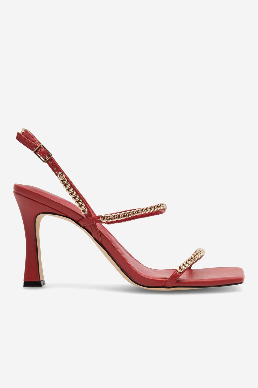 Sandały MARC FISHER F-DROID MRE01 Czerwony