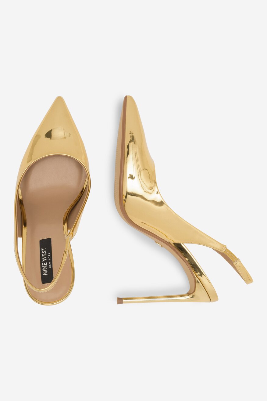 Czółenka NINE WEST AYANA ZL22045-1CC Złoty