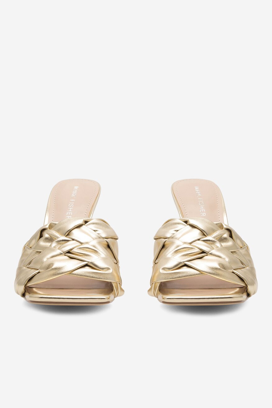 Klapki MARC FISHER F-BRIZO GOL01 Złoty
