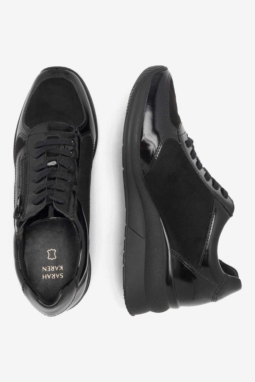 Półbuty Sarah Karen EST-8122-01 Czarny