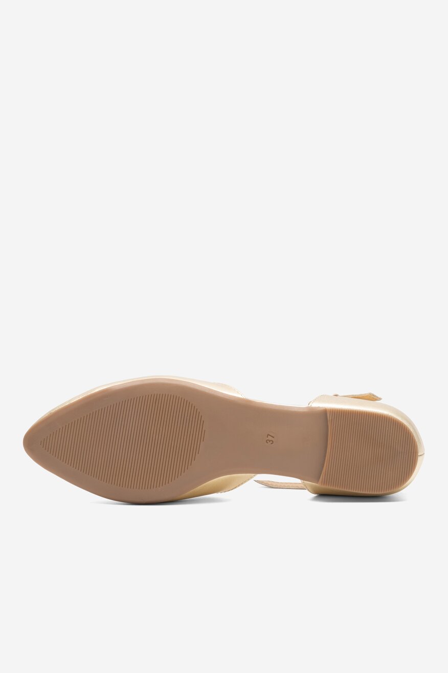 Baleriny Sergio Bardi RST-B1031-01SB Złoty