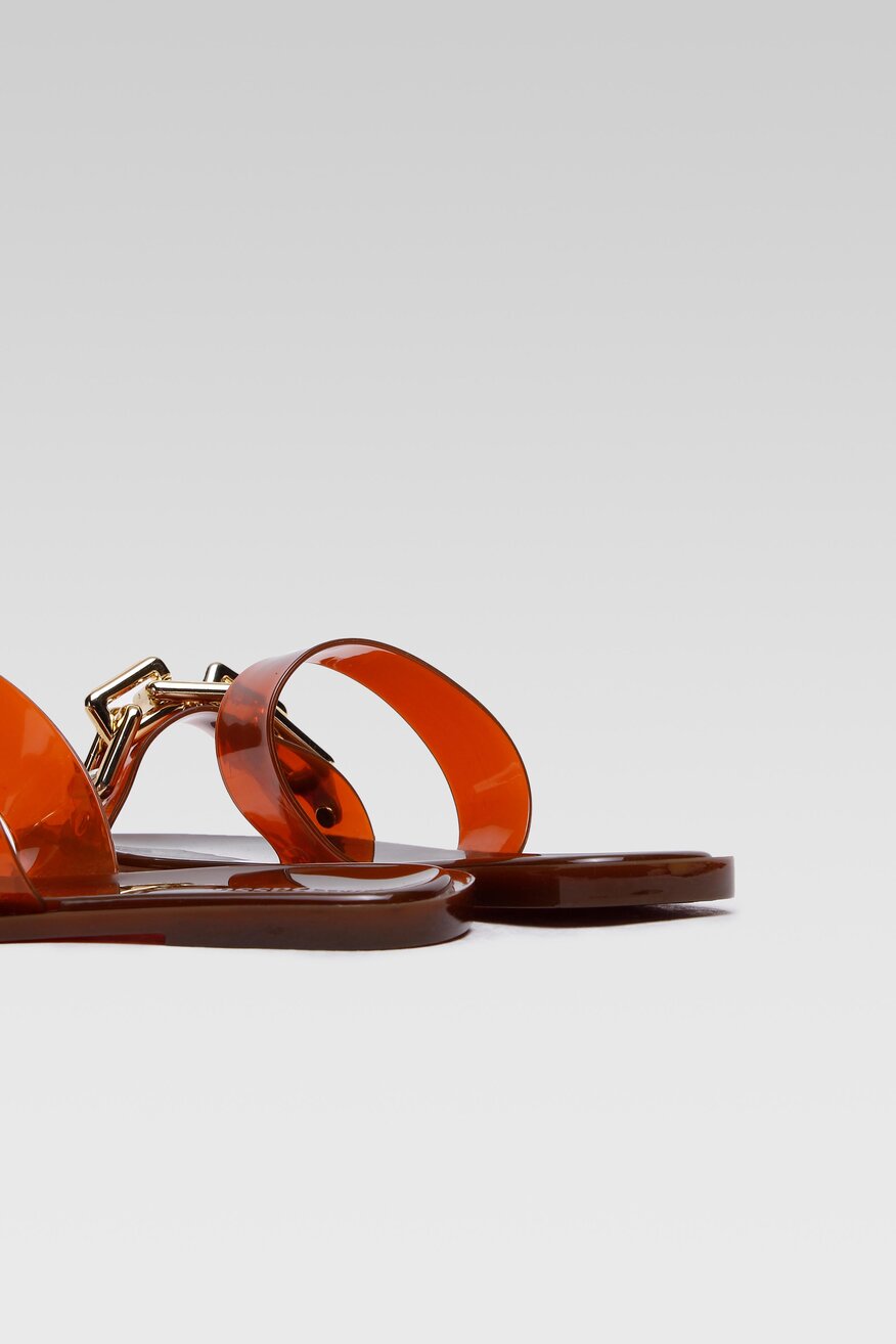 Klapki Bassano P1090010W Brązowy jasny