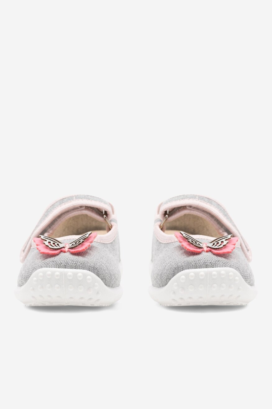 Kapcie Nelli Blu BALERINKI MOTYL III Szary