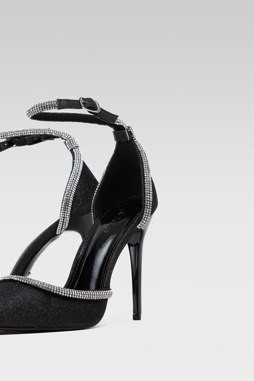 Czółenka DeeZee LAAB4503-A2 Czarny