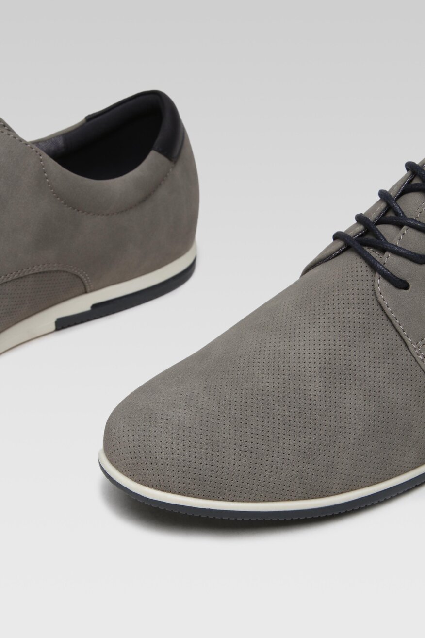 Półbuty Lanetti MYL8436-7 Szary