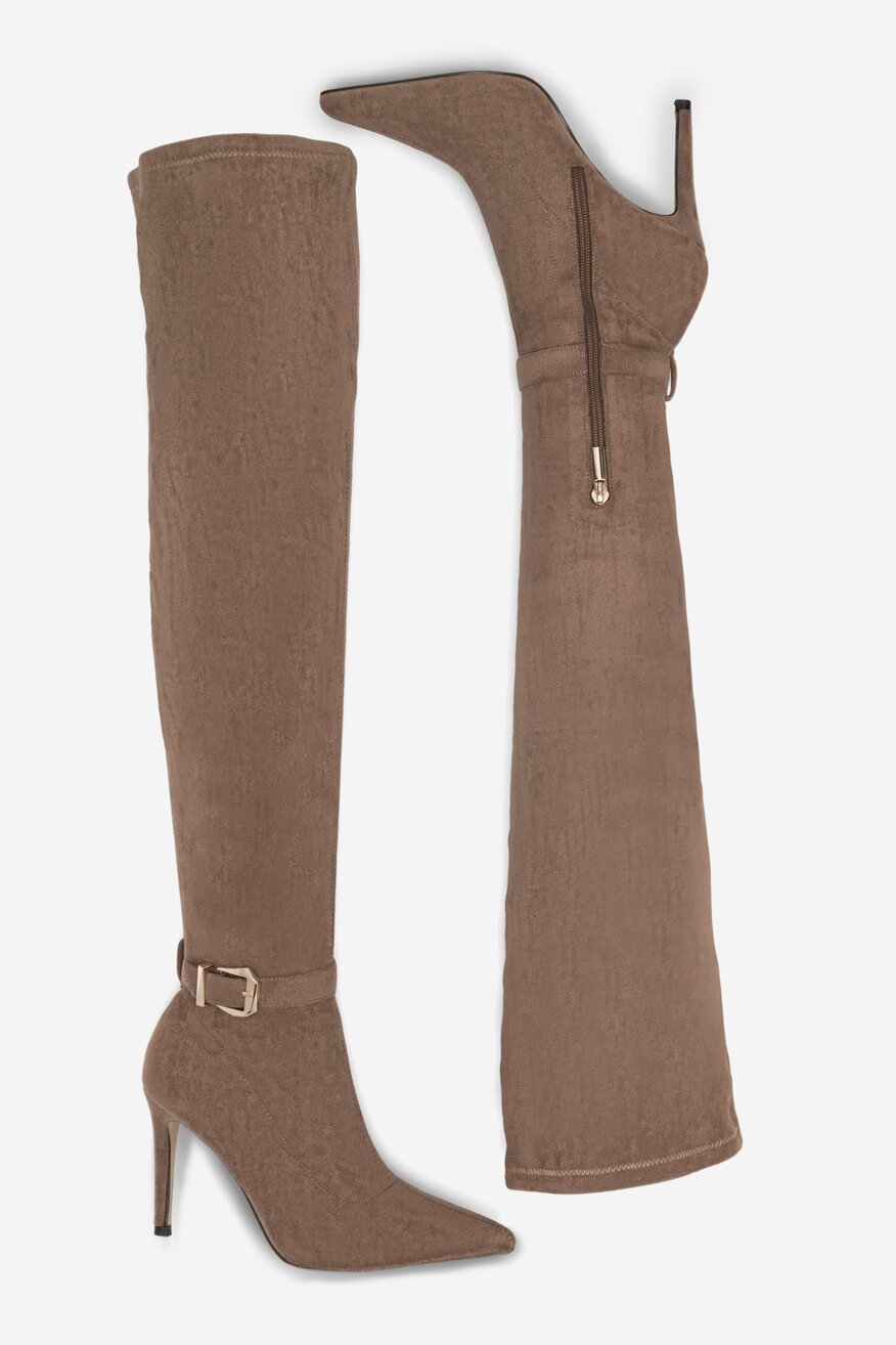 Kozaki DeeZee SIMONE LS5629-20 Beżowy ciemny