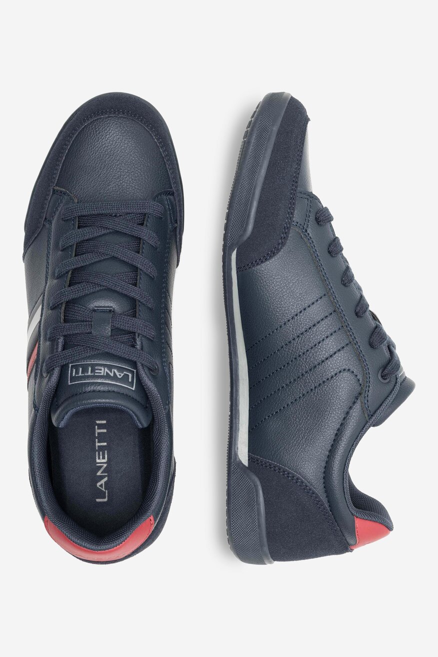 Półbuty Lanetti MP07-01458-02 Granatowy