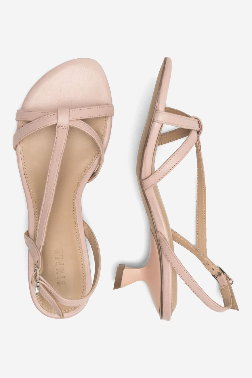 Sandały SIMPLE 107171 Różowy jasny