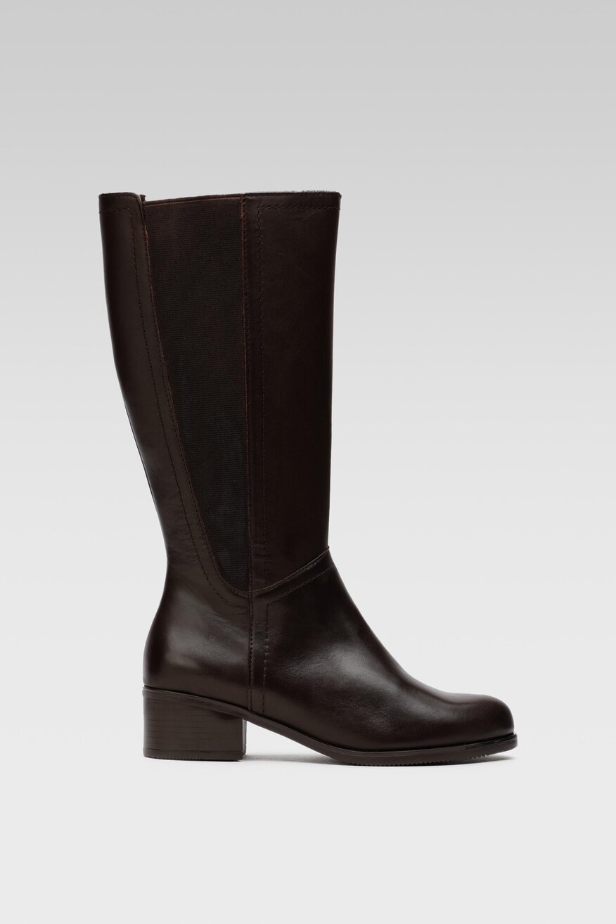 Kozaki Go Soft RST-AUGUSTA-11A Brązowy ciemny