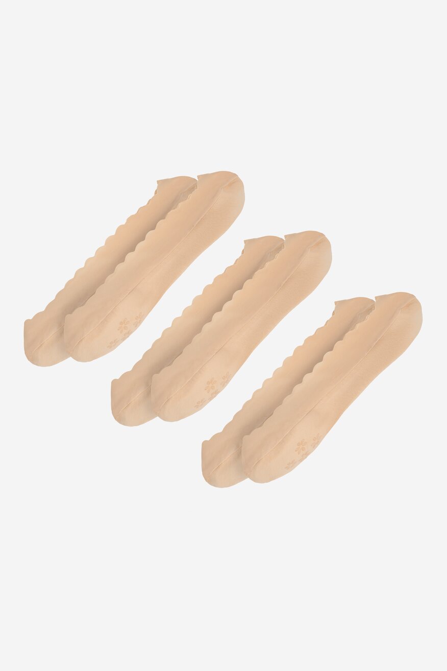 Skarpetki damskie Jenny Fairy 4WB-001-AW23 (3-PACK) Beżowy