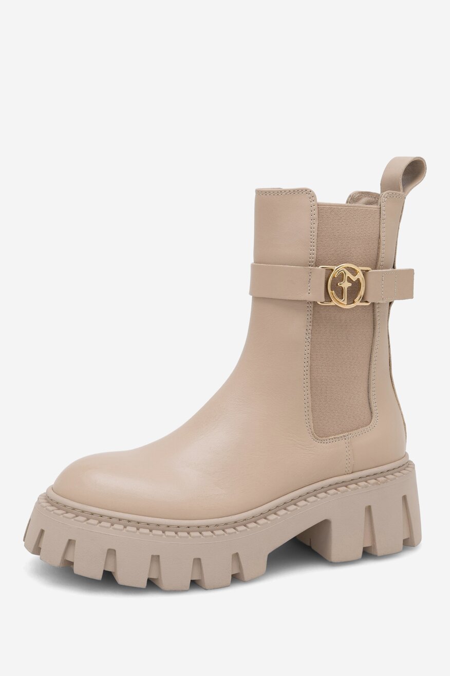 Botki EVA MINGE GANDRA-8325 Beżowy