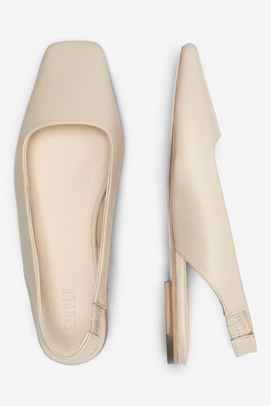 Sandały SIMPLE SARAGOSSA-23SS1419 Beżowy