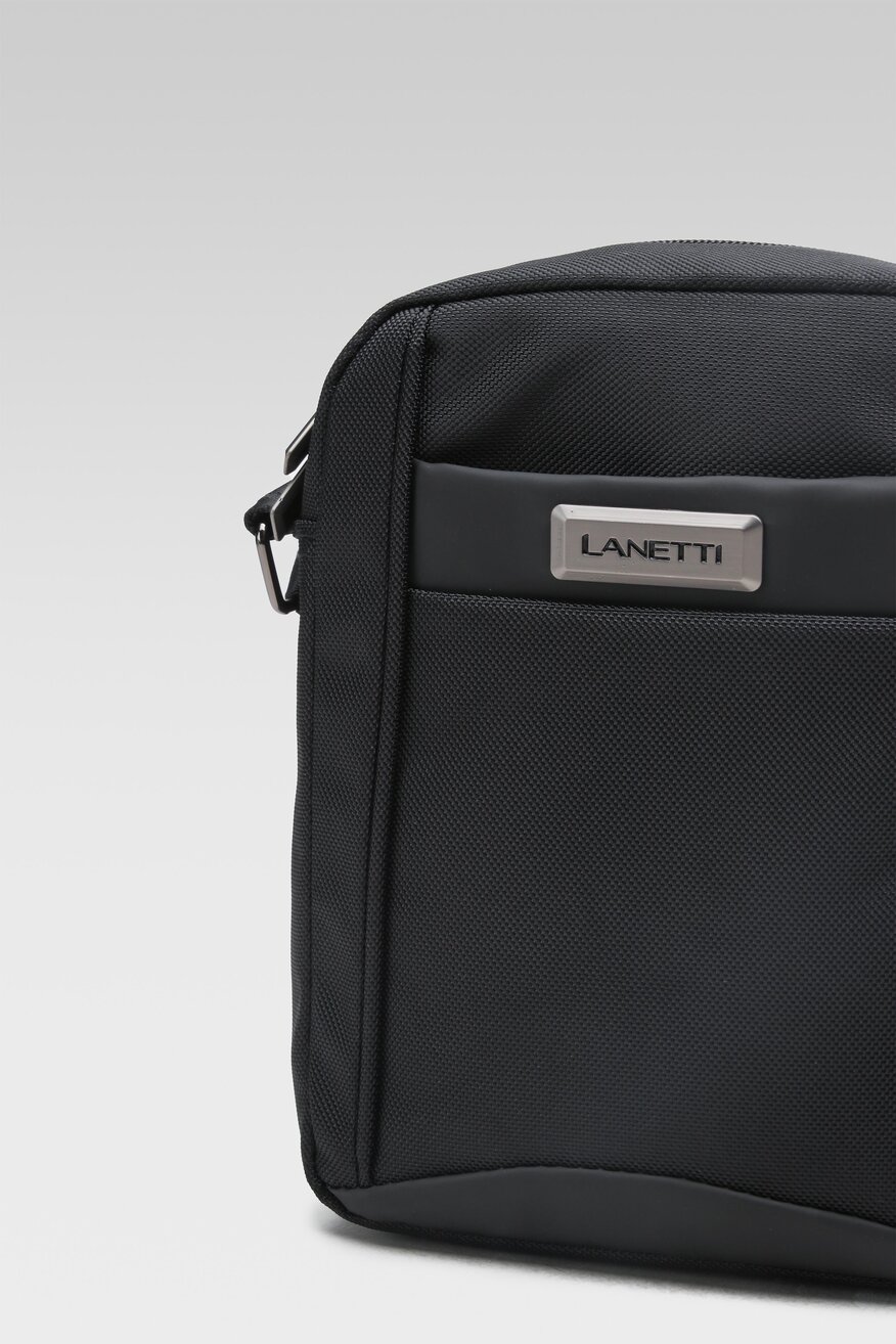Torba męska Lanetti BMR-U-052-10-09 Czarny