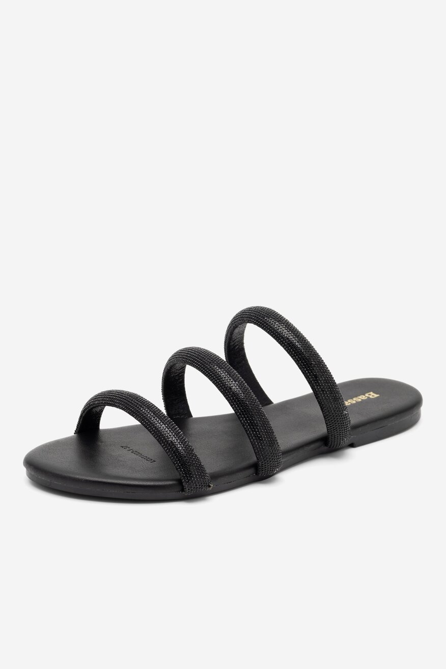 Klapki Bassano LC031022-1 Czarny