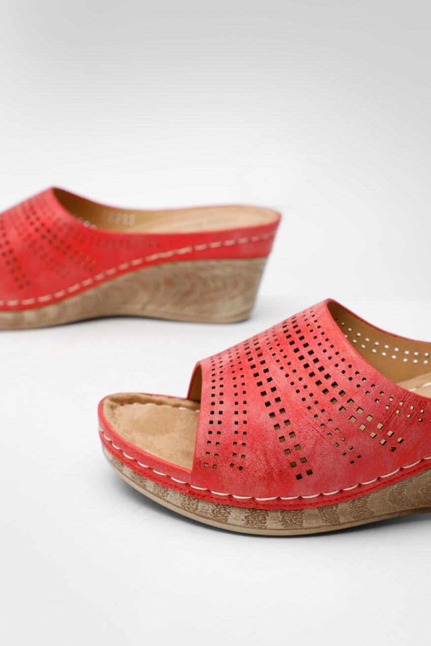 Klapki Clara Barson IDA WSS20874-01 Czerwony