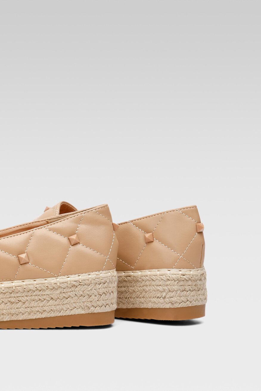 Espadryle DeeZee HIGH SUN WS020610-01 Beżowy