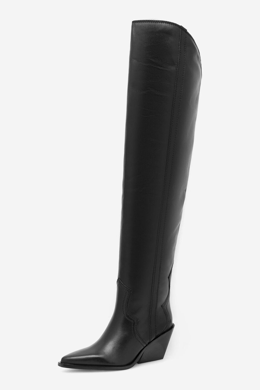 Kozaki Badura AMADORA-110435 Czarny