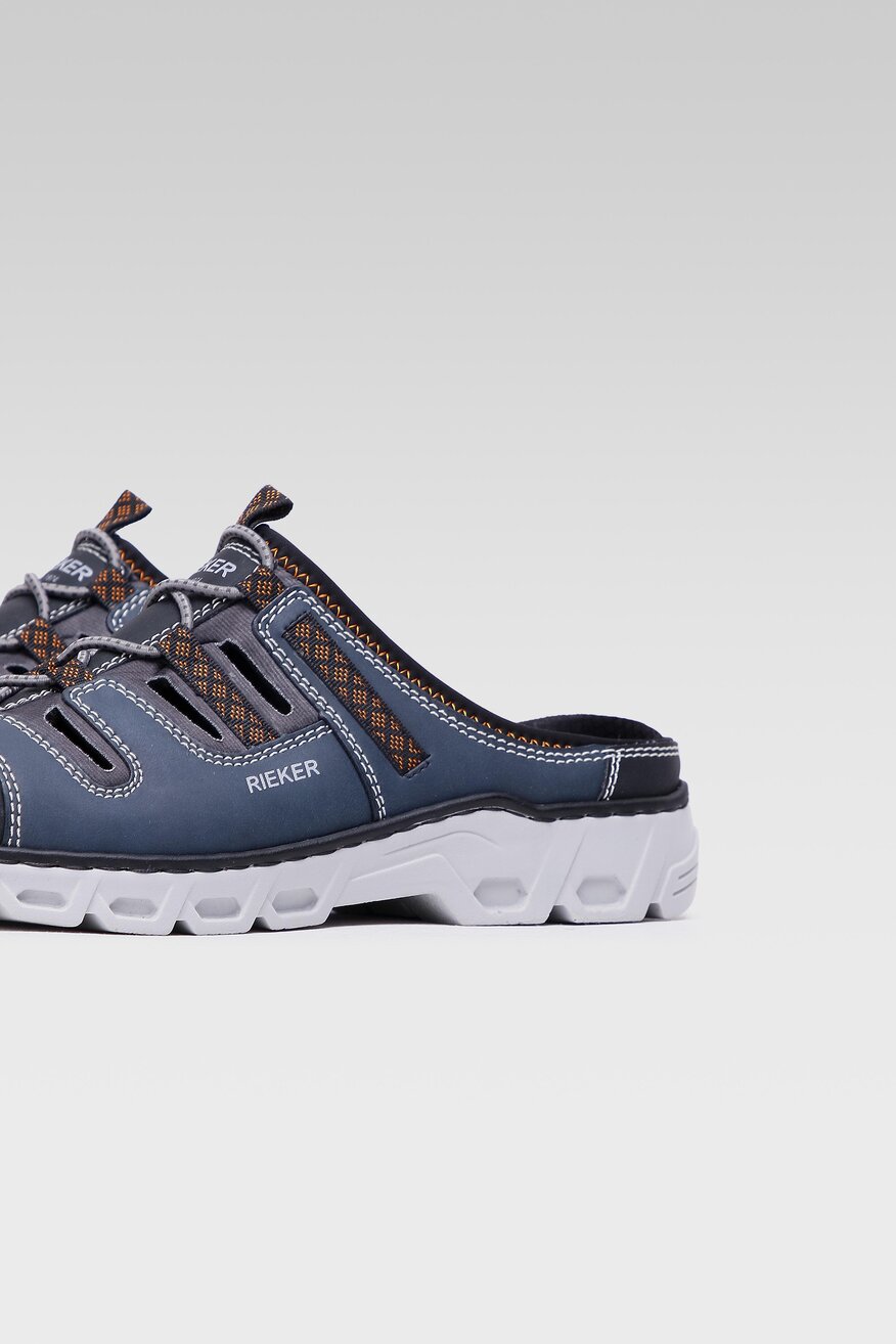 Klapki Rieker 14595-45 Granatowy