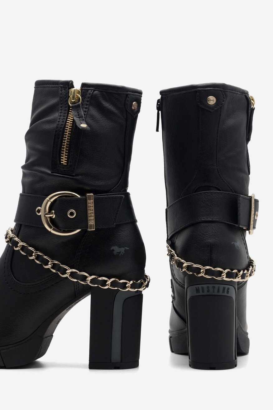 Kozaki Mustang 1363-505 Czarny