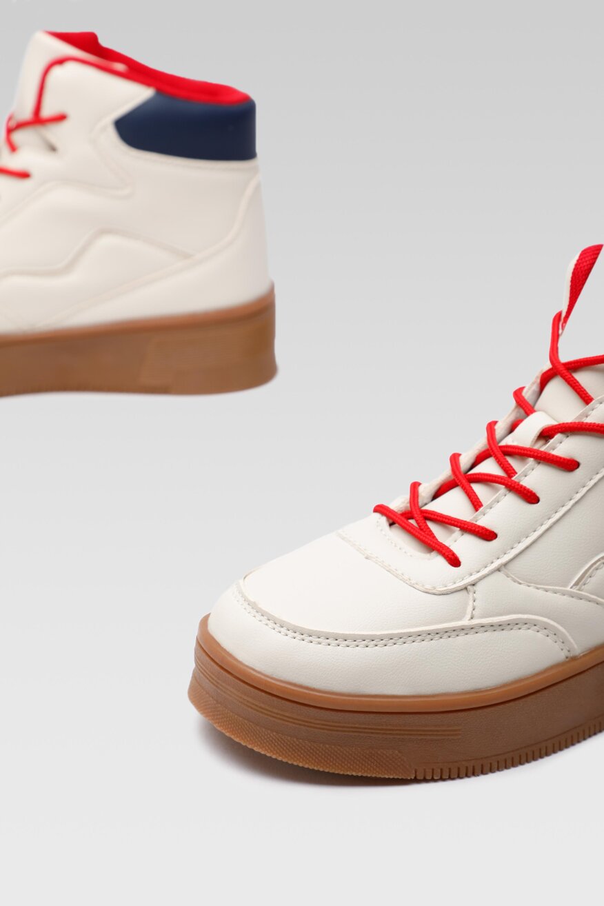 Półbuty Nylon Red WAG1152105A-02 Czerwony