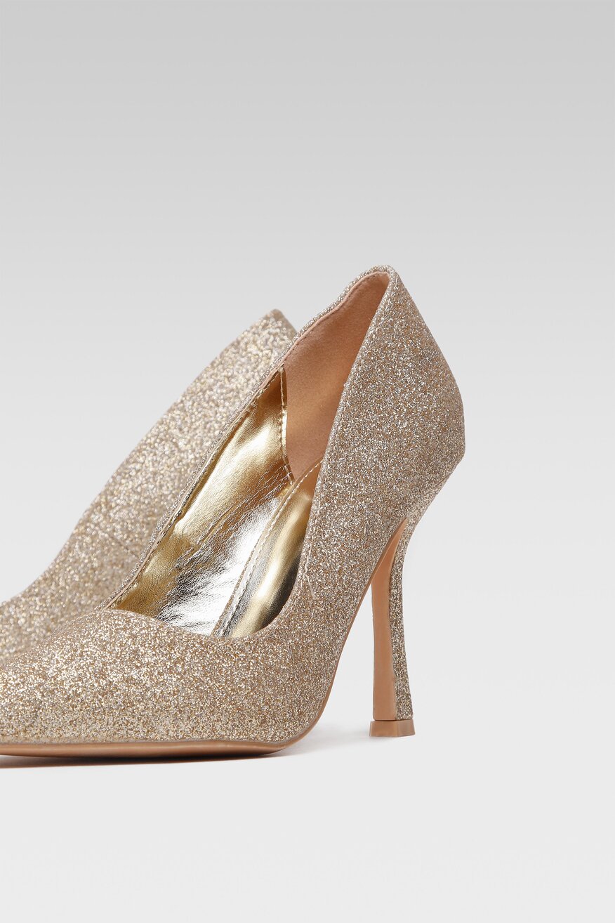 Czółenka DeeZee KL-F2108-4 Złoty