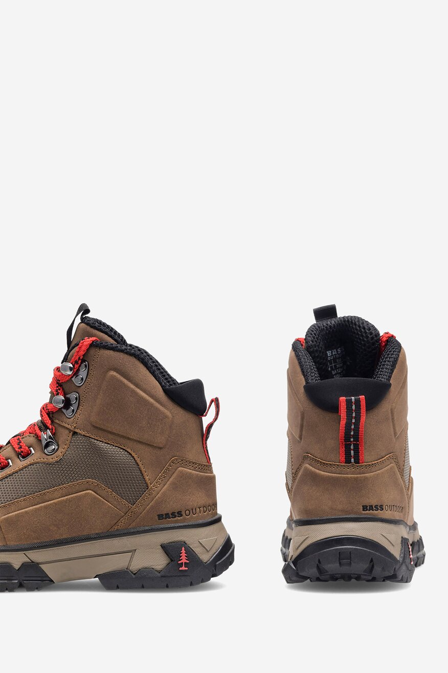 Trzewiki G.H. BASS BA12H820 BROWN / MILITARY OLIVE - 2NQ Brązowy jasny