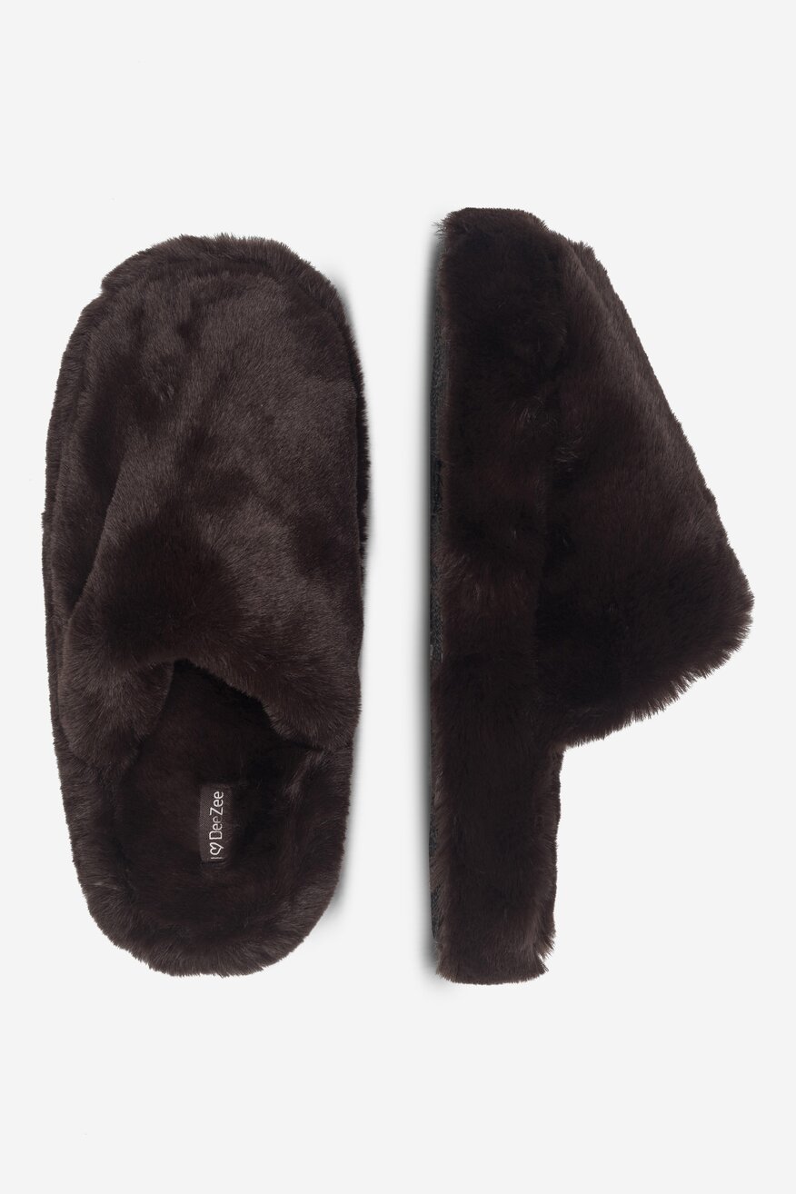 Kapcie DeeZee DE-10 Brązowy