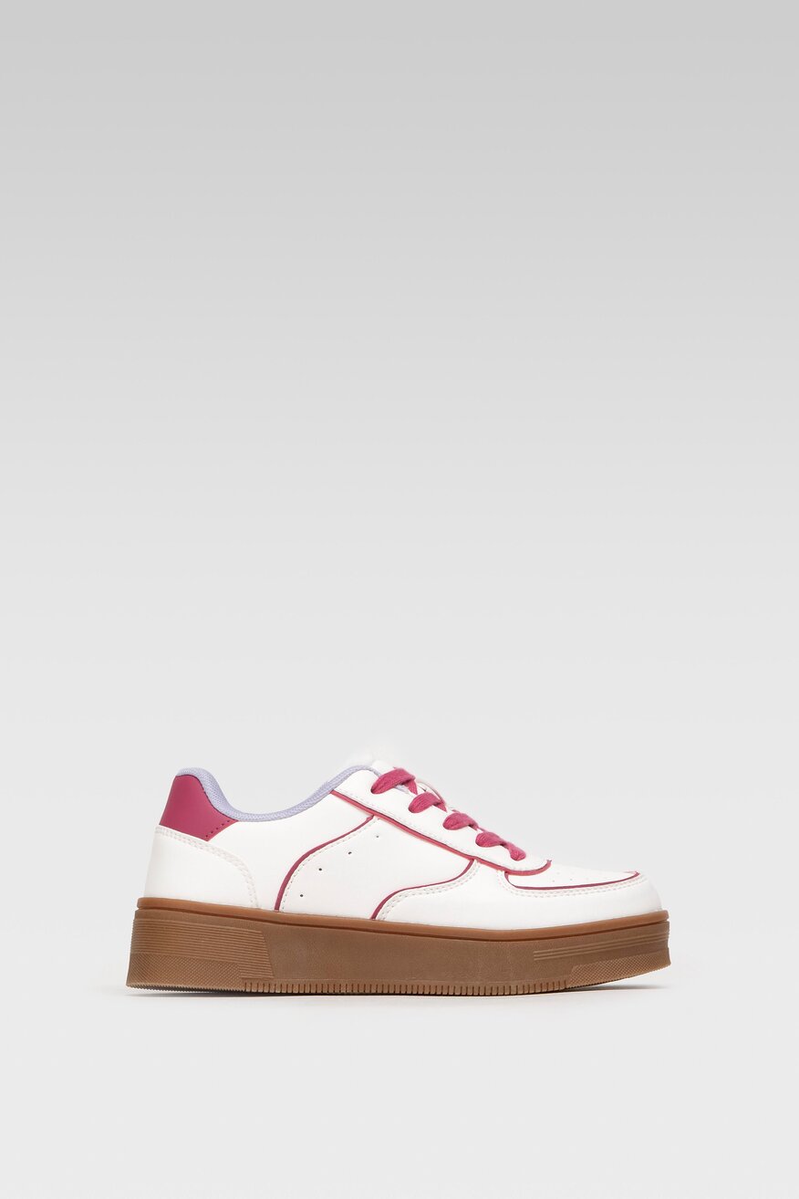 Półbuty Nylon Red WAG1152105A-01 Biały