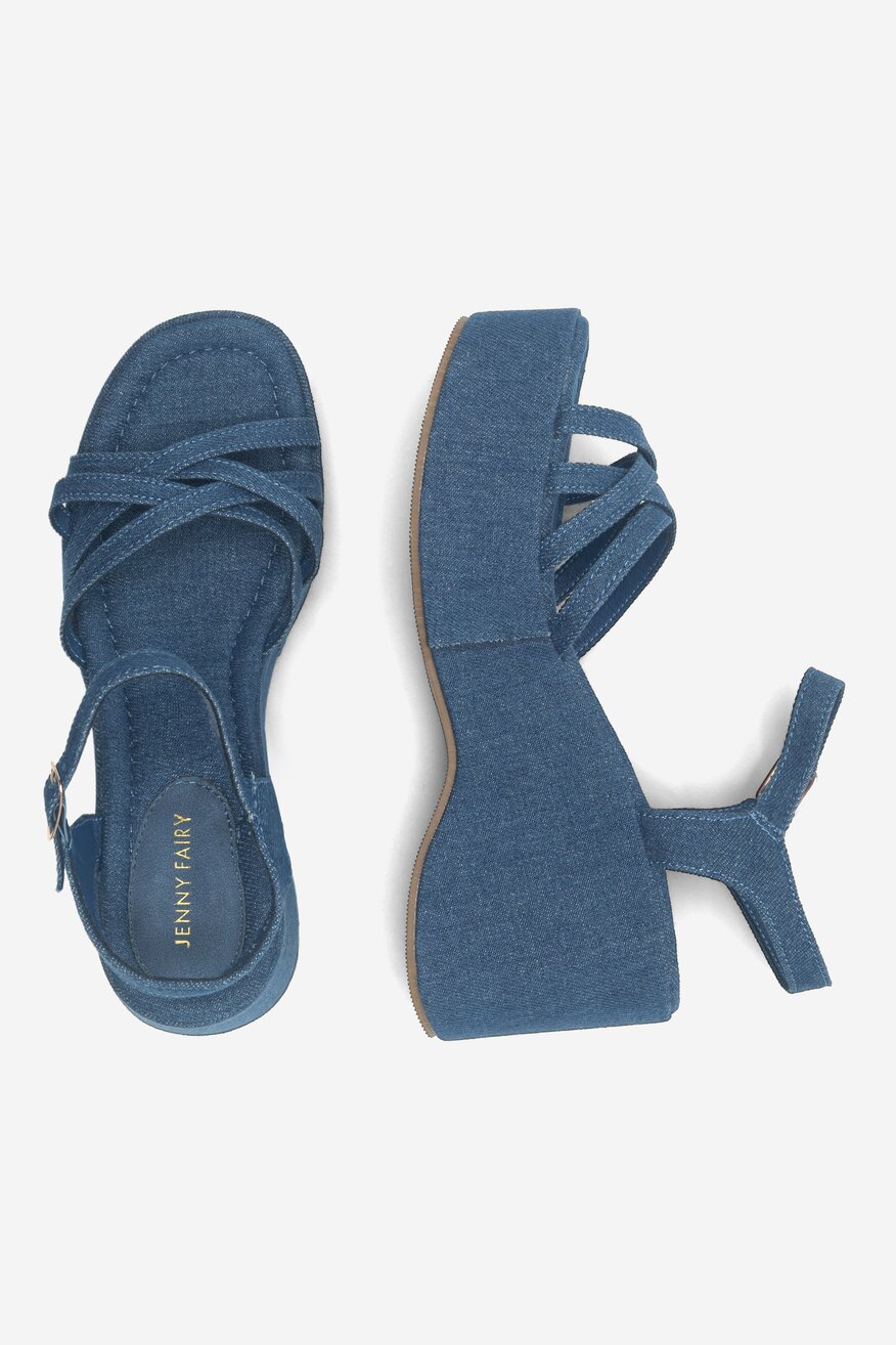 Sandały Jenny Fairy RABBY KL E2206-100 Jeansowy