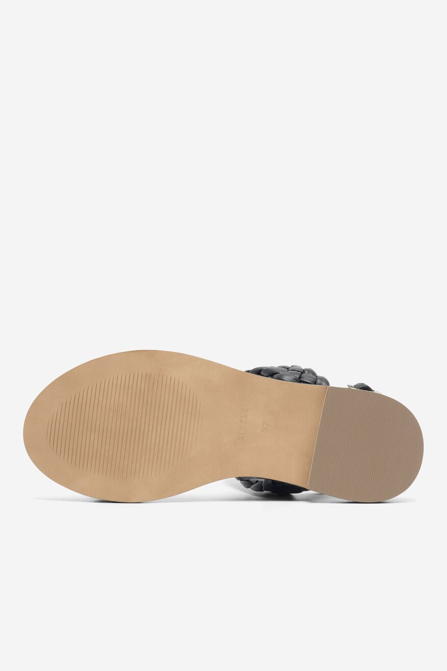 Sandały SIMPLE SITGES-35512 Czarny