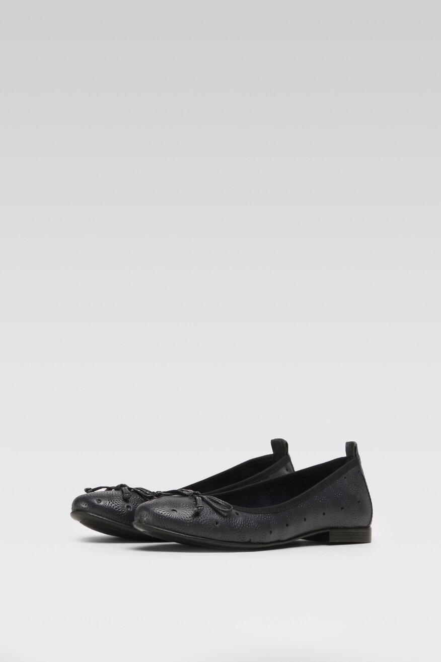 Baleriny Sarah Karen RST-ELENA-01 Granatowy