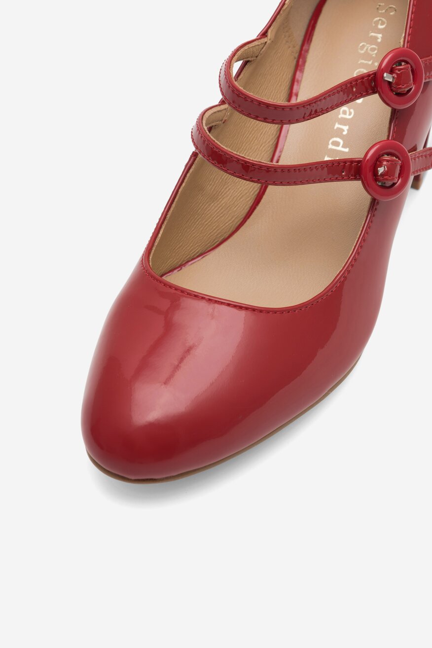 Czółenka Sergio Bardi WYL3303-2Z-SB Czerwony