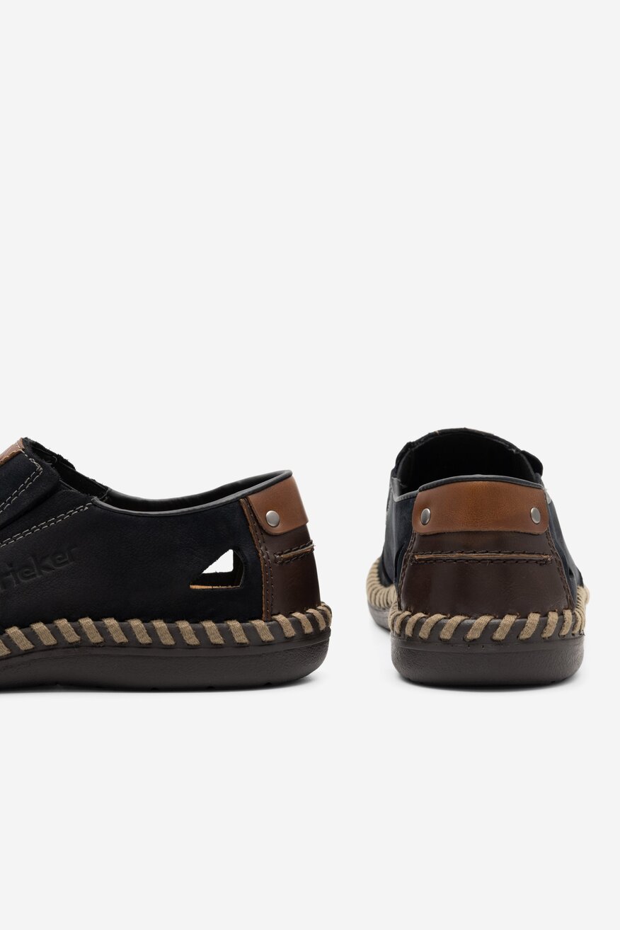 Półbuty Rieker B2457-14 Granatowy