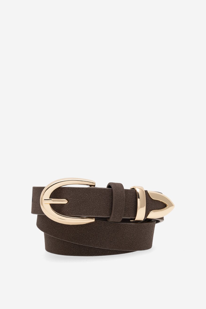 Pasek damski Jenny Fairy 4W2-003-AW23 Brązowy