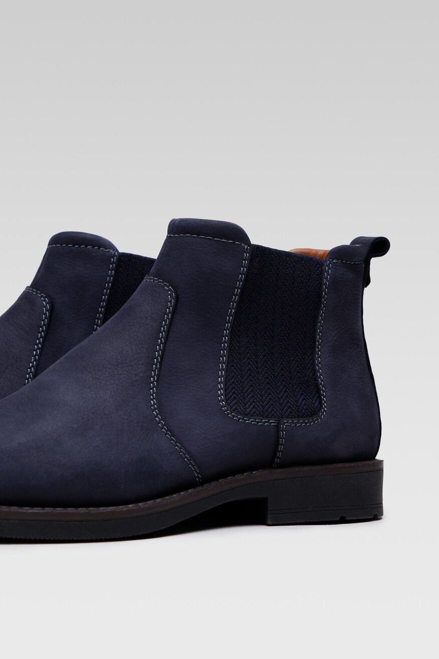 Botki Gino Rossi MI07-BB140-A967-02 Granatowy