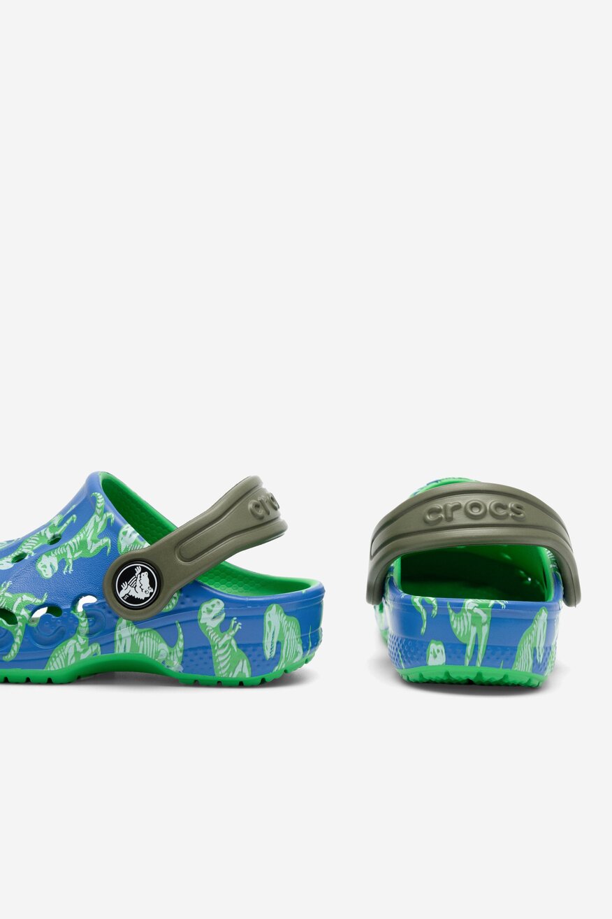 Klapki basenowe Crocs BAYA GRAPHIC CLOG T 206814-4LB Niebieski