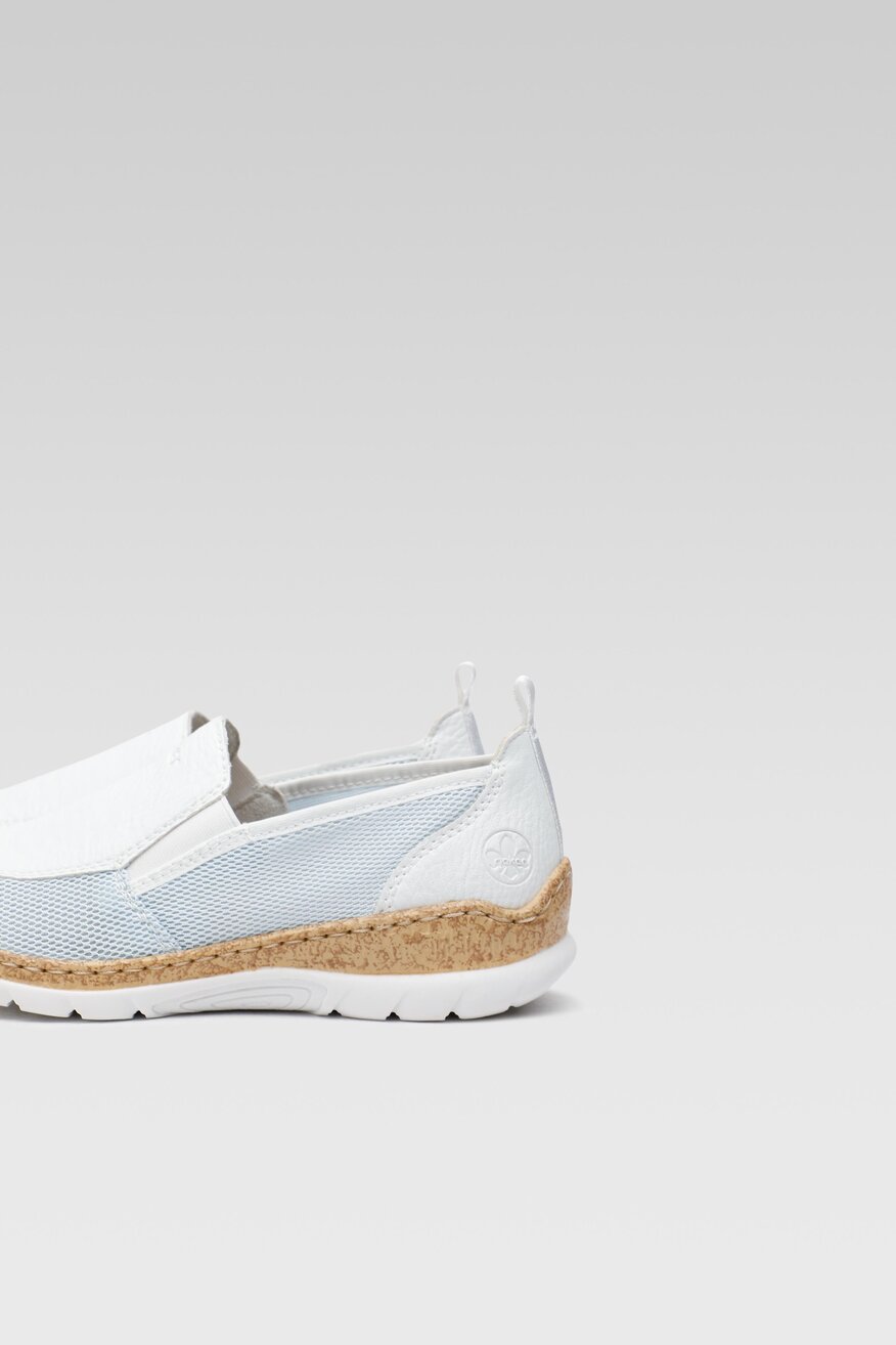 Półbuty Rieker N4275-10 Niebieski jasny