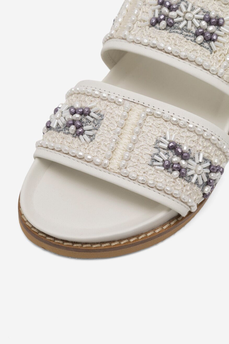 Klapki SAM EDELMAN I2880L1100 Biały